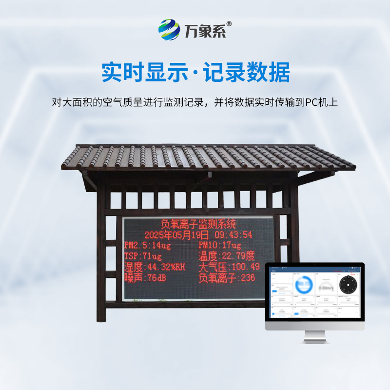 公園負(fù)氧離子監(jiān)測系統(tǒng)