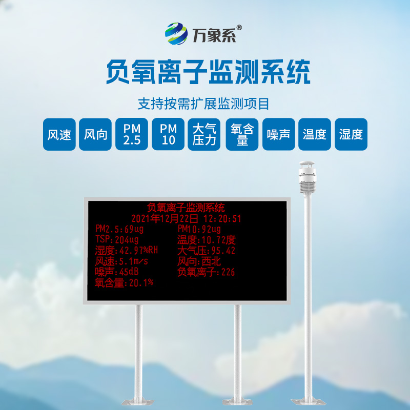 在線負(fù)氧離子監(jiān)測系統(tǒng)