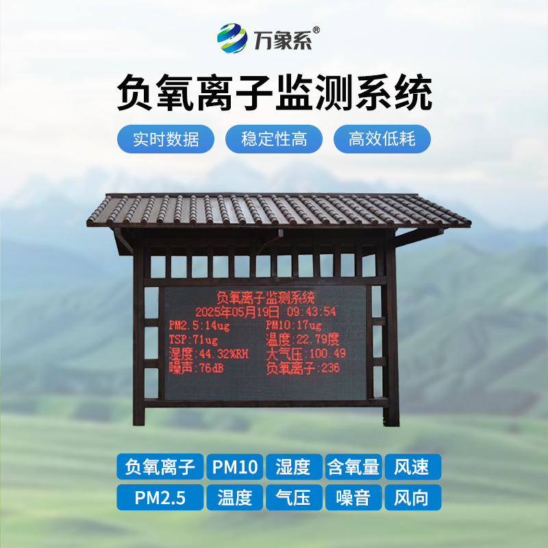 景區(qū)新名片——防腐木負(fù)氧離子監(jiān)測系統(tǒng)