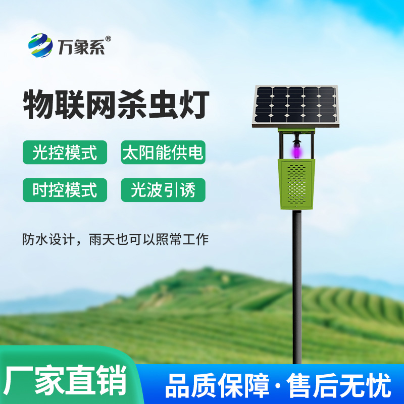 不用電、不打藥！太陽能風吸式殺蟲燈守護綠色農田